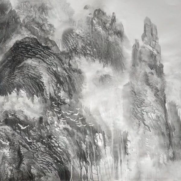 霧壑歸鶴（むかくきかく）